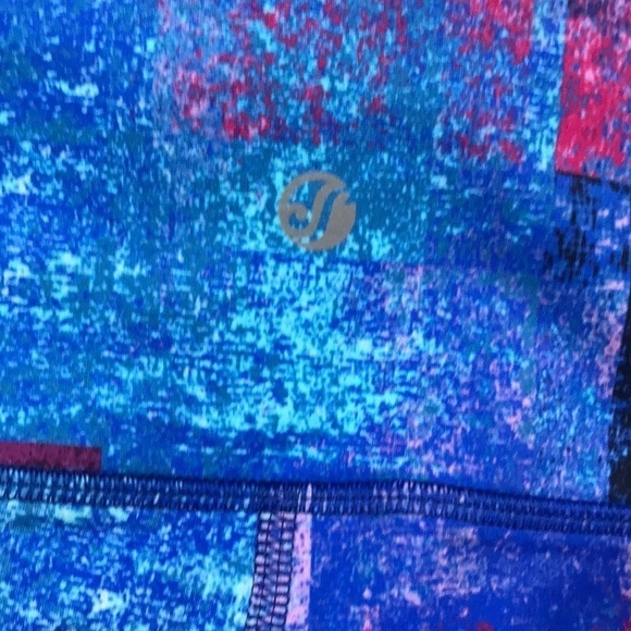 SOMA SPORT Crop Leggings With Mesh Prism Blue Sea - Picture 10 of 11